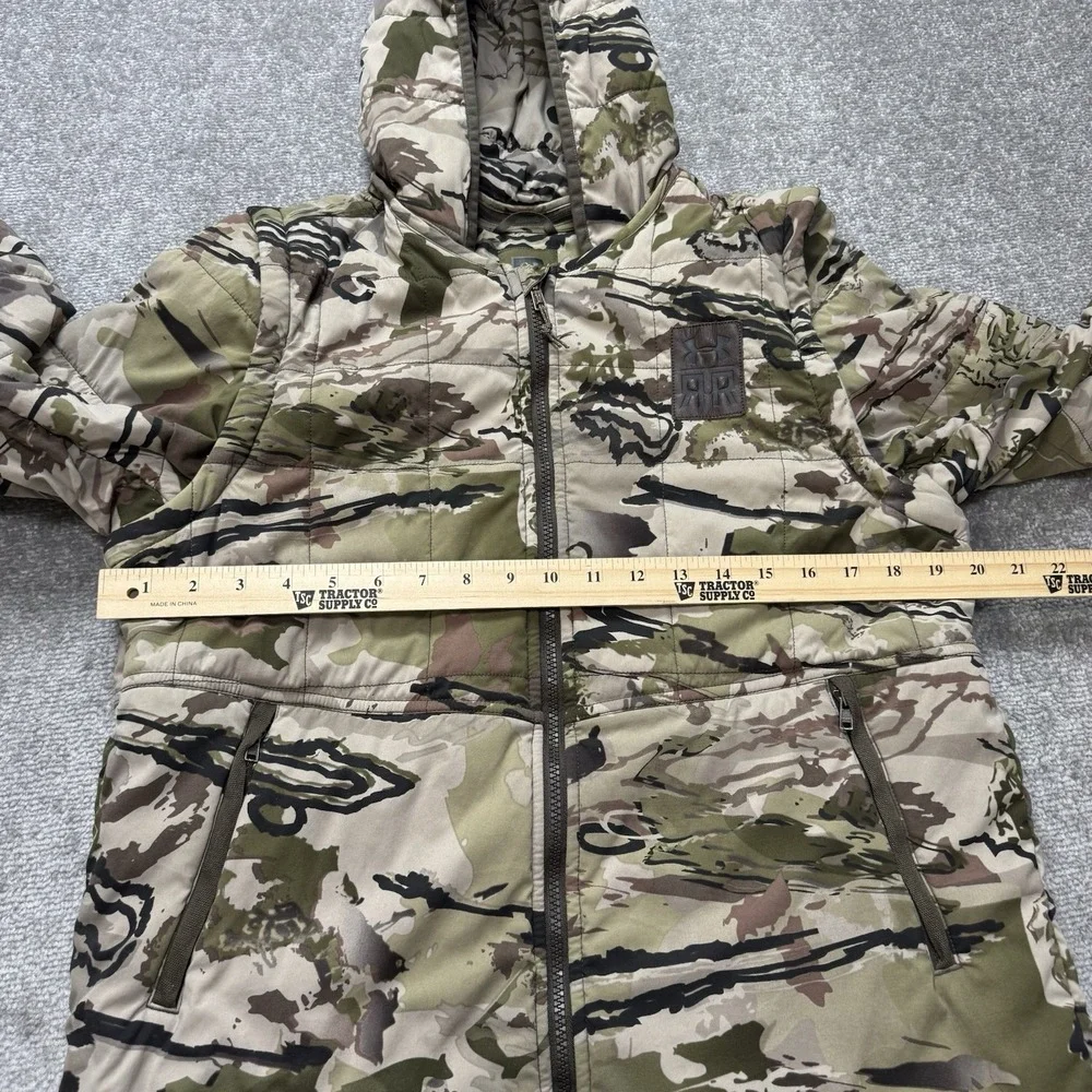 Under Armour Ridge Reaper 23 2-in-1 Jacket Medium Camo Hunting Removable Sleeves - Picture 10 of 15